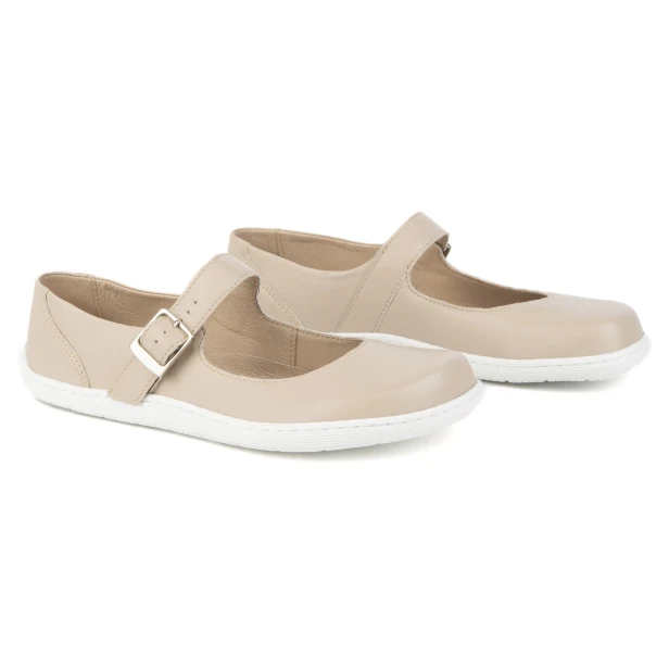 1286 bezowe barefoot polbuty
